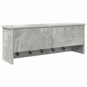 vidaXL Fali Kab&aacute;thorog Falra szerelhető Beton Sz&uuml;rke 80 x 20 x 30 cm