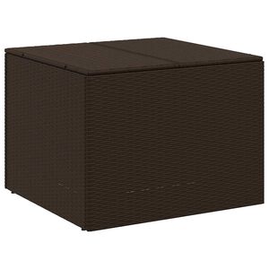 vidaXL barna polyrattan kerti t&aacute;rol&oacute;l&aacute;da 291 L