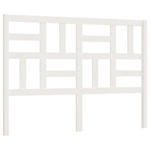 vidaXL feh&eacute;r t&ouml;m&ouml;r fenyőfa &aacute;gyfejt&aacute;mla 126x4x104 cm