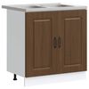 vidaXL Konyhaszekr&eacute;ny Kalmar Barna T&ouml;lgy 80 x 46 x 81,5 cm Szerelt Fa