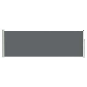 vidaXL H&uacute;zhat&oacute; oldals&oacute; napernyő Antracitsz&uuml;rke 500 x 100 cm Poli&eacute;szter