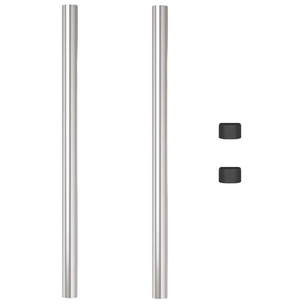 vidaXL Ker&iacute;t&eacute;soszlop 2 pcs Ez&uuml;st 90 cm Porsz&oacute;rt Ac&eacute;l