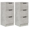 vidaXL 2 db betonsz&uuml;rke szerelt fa t&aacute;lal&oacute;asztal 30 x 30 x 70 cm