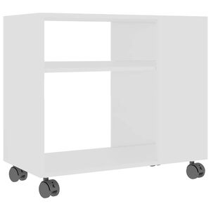 vidaXL feh&eacute;r szerelt fa kisasztal 70 x 35 x 60,5 cm