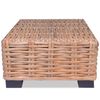 vidaXL term&eacute;szetes rattan doh&aacute;nyz&oacute;asztal 45 x 45 x 30 cm