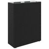vidaXL Magas Vir&aacute;gtart&oacute; Fekete 55 x 22 x 70 cm polirattan