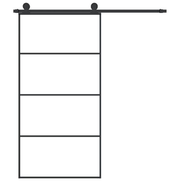 vidaXL ESG &uuml;veg-alum&iacute;nium tol&oacute;ajt&oacute; f&eacute;mszerelv&eacute;ny-szettel 102,5x205 cm