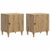 vidaXL &Eacute;jjeliszekr&eacute;ny 2 db K&eacute;zműves T&ouml;lgy 43 x 34,5 x 50 cm Szerelt Fa