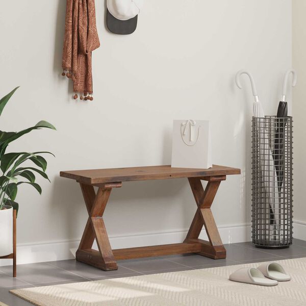 vidaXL pad Term&eacute;szetes 85 x 35 x 47 cm T&ouml;m&ouml;r &uacute;jrahasznos&iacute;tott fa