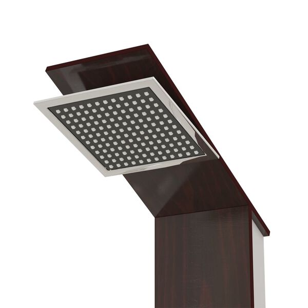 vidaXL barna üveg zuhanypanelrendszer