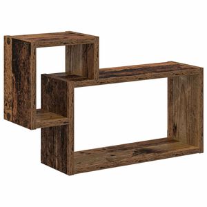 vidaXL Falpolc Falra szerelhető Barna 55 x 15 x 35 cm Szerelt Fa
