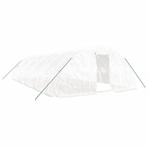 vidaXL feh&eacute;r ac&eacute;lv&aacute;zas melegh&aacute;z 50 m&sup2; 10 x 5 x 2,3 m