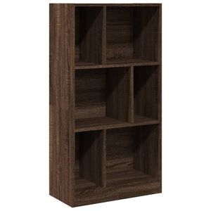 vidaXL barna t&ouml;lgy sz&iacute;nű szerelt fa k&ouml;nyvszekr&eacute;ny 57x28,5x107,5 cm