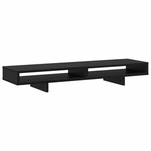 vidaXL Monitor Tart&oacute; Fekete 100 x 27 x 15 cm Szerelt Fa