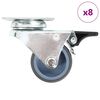 vidaXL 4 db dupla kerekes &ouml;nbe&aacute;ll&oacute; g&ouml;rgő 50 mm