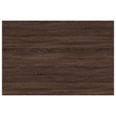 vidaXL 4 db barna tölgy színű szerelt fa fali polc 60 x 40 x 1,5 cm