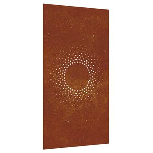 vidaXL napmint&aacute;s corten ac&eacute;l kerti fald&iacute;sz 105 x 55 cm