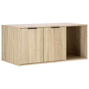 vidaXL Macska ketrec b&uacute;tor Sonoma T&ouml;lgy 100 x 49 x 45 cm Szerelt Fa