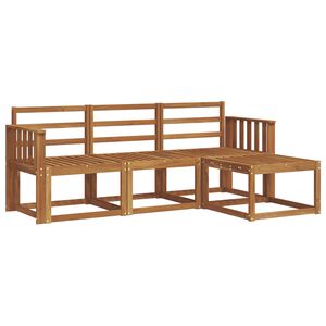 vidaXL K&uuml;lt&eacute;ri kanap&eacute; szett 4 pcs Term&eacute;szetes