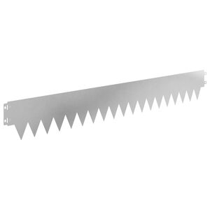 vidaXL Fűszeg&eacute;lyez&eacute;s 10 db 103 x 15 cm Ac&eacute;l Ez&uuml;st
