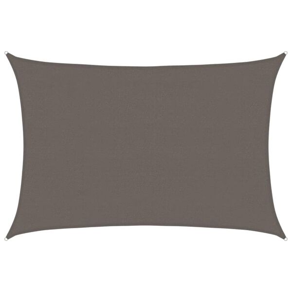 vidaXL antracitszürke HDPE napvitorla 160 g/m² 4 x 5 m