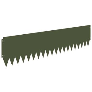 vidaXL Fűszeg&eacute;lyez&eacute;s 10 pcs 103 x 25 cm Ac&eacute;l Olajz&ouml;ld