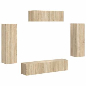 vidaXL TV szekr&eacute;ny 5 pcs Sonoma t&ouml;lgy