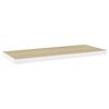 vidaXL 4 db t&ouml;lgysz&iacute;nű &eacute;s feh&eacute;r MDF lebegő fali polc 80x23,5x3,8 cm