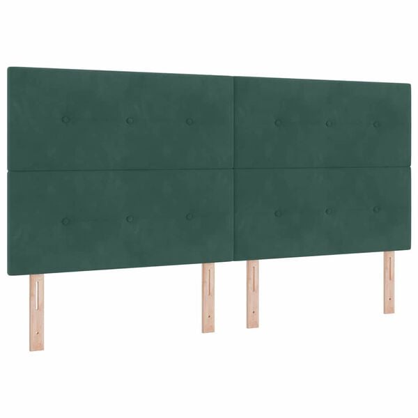 vidaXL Boxrug&oacute;s &aacute;gy matracmal S&ouml;t&eacute;tz&ouml;ld 200 x 200 cm Poli&eacute;szter