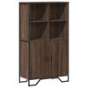 vidaXL barna t&ouml;lgy sz&iacute;nű szerelt fa magasszekr&eacute;ny 79,5x35,5x137,5 cm