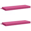 vidaXL Pad p&aacute;rn&aacute;k SOEST 2 db 100% poli&eacute;szter R&oacute;zsasz&iacute;n 110 x 40 x 8 cm