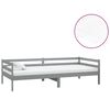 vidaXL sz&uuml;rke t&ouml;m&ouml;r fenyőfa d&iacute;v&aacute;ny matraccal 90 x 200 cm