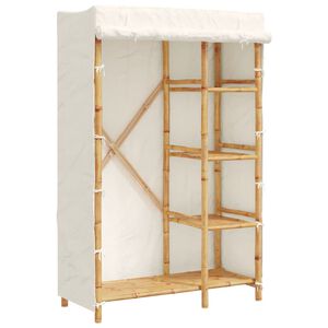 vidaXL bambusz ruh&aacute;sszekr&eacute;ny 110 x 45 x 170 cm