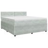 vidaXL Boxspring &aacute;gy matraccal Vil&aacute;gossz&uuml;rke 160 x 200 cm B&aacute;rsony