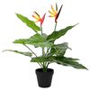 vidaXL Mű Strelitzia N&ouml;v&eacute;ny Z&ouml;ld 65 x 13 x 55 cm Sz&ouml;vet, PE &eacute;s PEVA