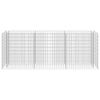 vidaXL horganyzott ac&eacute;l gabion magas&aacute;gy&aacute;s 270 x 50 x 100 cm