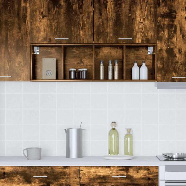 vidaXL F&uuml;ggő szekr&eacute;ny F&uuml;st&ouml;lt t&ouml;lgy 30 x 29,5 x 100 cm Faanyag