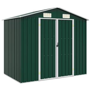 vidaXL z&ouml;ld horganyzott ac&eacute;l kerti f&eacute;szer 205 x 129 x 183 cm