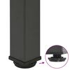 vidaXL 4 db antracitsz&uuml;rke ac&eacute;l doh&aacute;nyz&oacute;asztal l&aacute;b 30-32 cm