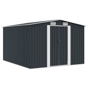 vidaXL antracitsz&uuml;rke f&eacute;m kerti f&eacute;szer 257 x 298 x 178 cm