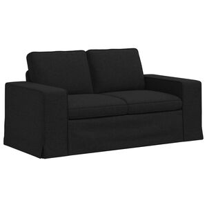 vidaXL Kanap&eacute; Fekete 162 x 80 x 82 cm sz&ouml;vet