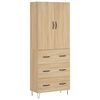 vidaXL sonoma t&ouml;lgy szerelt fa magasszekr&eacute;ny 69,5 x 34 x 180 cm