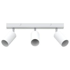 vidaXL Mennyezeti spotl&aacute;mpa f&eacute;nysz&oacute;r&oacute;kkal Feh&eacute;r 38 x 6 x 16 cm F&eacute;m