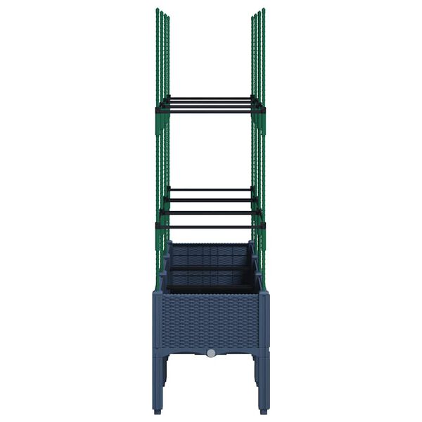 vidaXL k&eacute;ksz&uuml;rke polipropil&eacute;n r&aacute;csos kerti &uuml;ltetől&aacute;da 120 x 40 x 142,5 cm