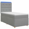 vidaXL Boxspring &aacute;gy matraccal Vil&aacute;gossz&uuml;rke 90 x 190 cm Sz&ouml;vet