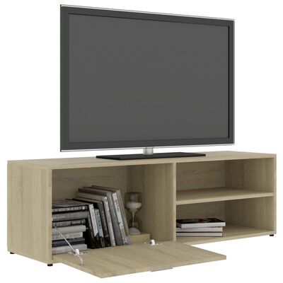 vidaXL sonoma-tölgy színű forgácslap TV-szekrény 120 x 34 x 37 cm