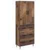 vidaXL Szekr&eacute;ny szett 2 pcs Antik Fa 66 x 34,5 x 90 cm Szerelt Fa