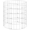 vidaXL k&ouml;r alak&uacute; horganyzott ac&eacute;l gabion oszlop &Oslash;50 x 50 cm