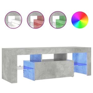 vidaXL betonsz&uuml;rke TV-szekr&eacute;ny LED-l&aacute;mp&aacute;kkal 120 x 35 x 40 cm