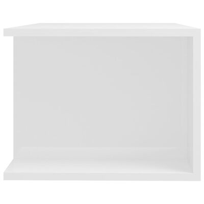 vidaXL magasfényű fehér TV-szekrény LED lámpákkal 90 x 39 x 30 cm